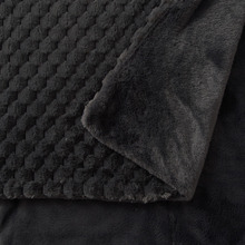 Elior Textured Faux Fur Throw